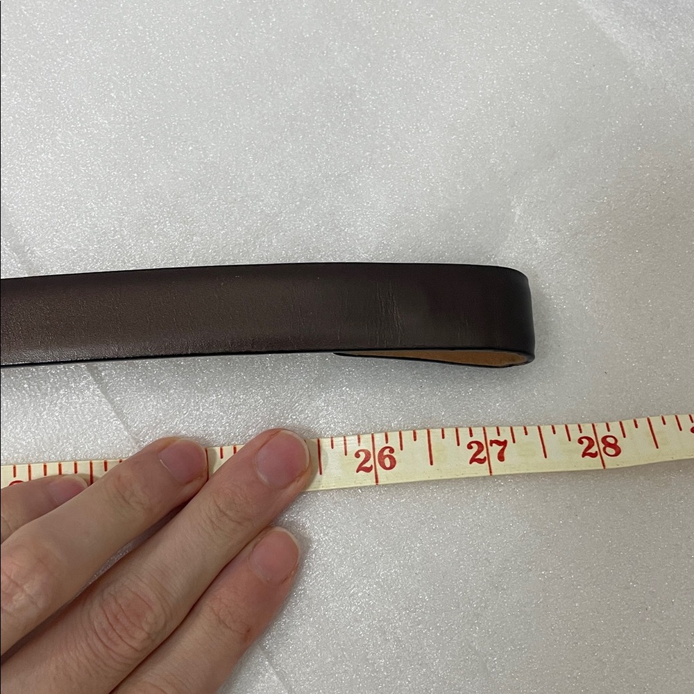 Gucci Brown Leather Belt with Gold Buckle - Picture 12 of 16